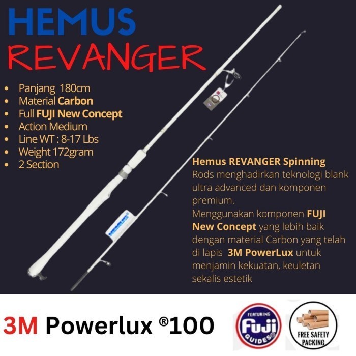 Ready Joran HEMUS REVANGER Carbon - FUJI New Concept