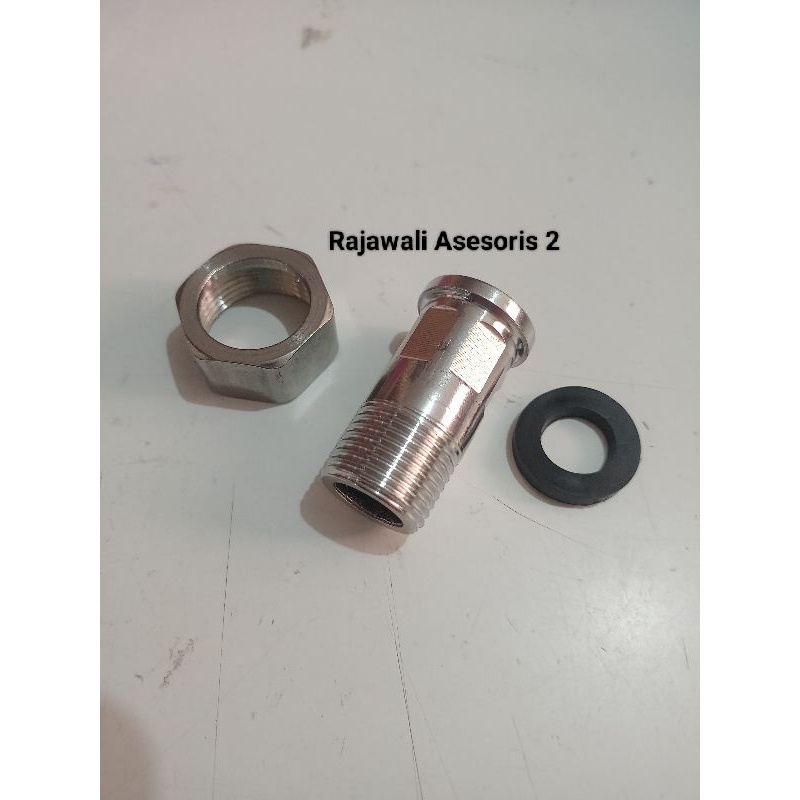 Hjk Sambungan Coupling Meteran Air/Coupler Water Meter 1/2" Inch Stainless