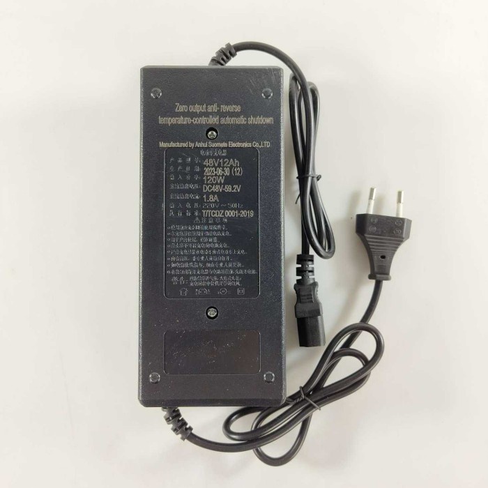 Cas Charger Baterai Sepeda Listrik 48V 12ah dengan Indikator Pengisian