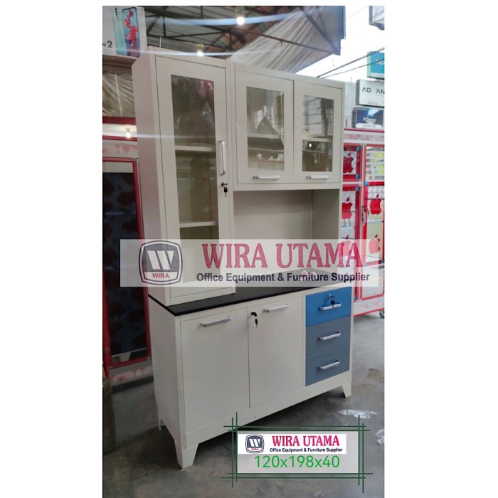 BERKUALITAS Lemari Dapur Besi / Rak Dapur Besi / Kabinet Dapur Besi / MEDAN SUMUT