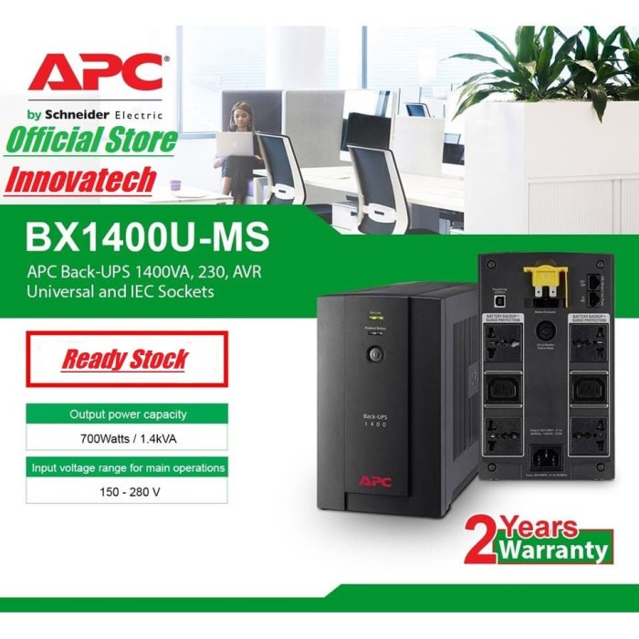 Cuci Gudang Ups Apc Bx1400U-Ms / Bx1400Ums