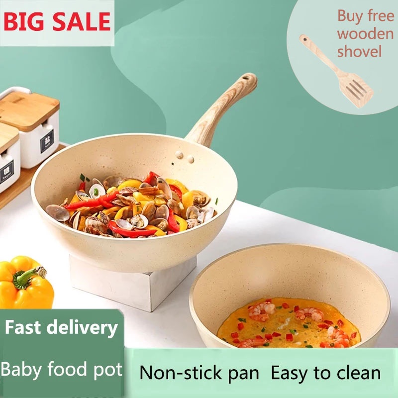 Panci Penggorengan Wajan Telur Dadar Tebal Wajan Rumah Anti Lengket Dapur Memasak Pembuat Sarapan Ko