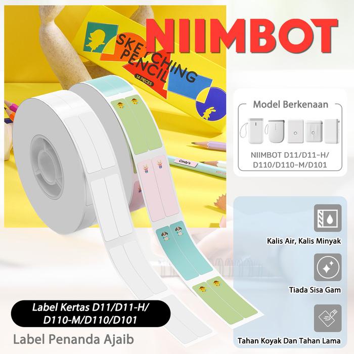

Niimbot D11/D110/D101 Stiker Label Pensil Untuk Klasifikasi Pensil Dan Penanda Nama Kertas