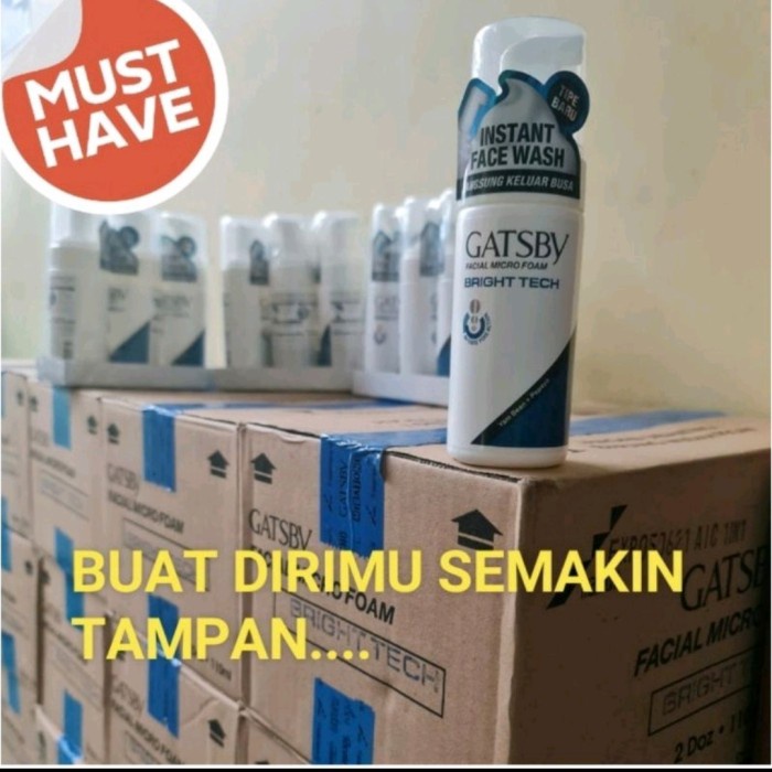 Tebaru GATSBY FACIAL MICRO FOAM 110g / Instant Face Wash / Cleanser Wajah Berkualitas