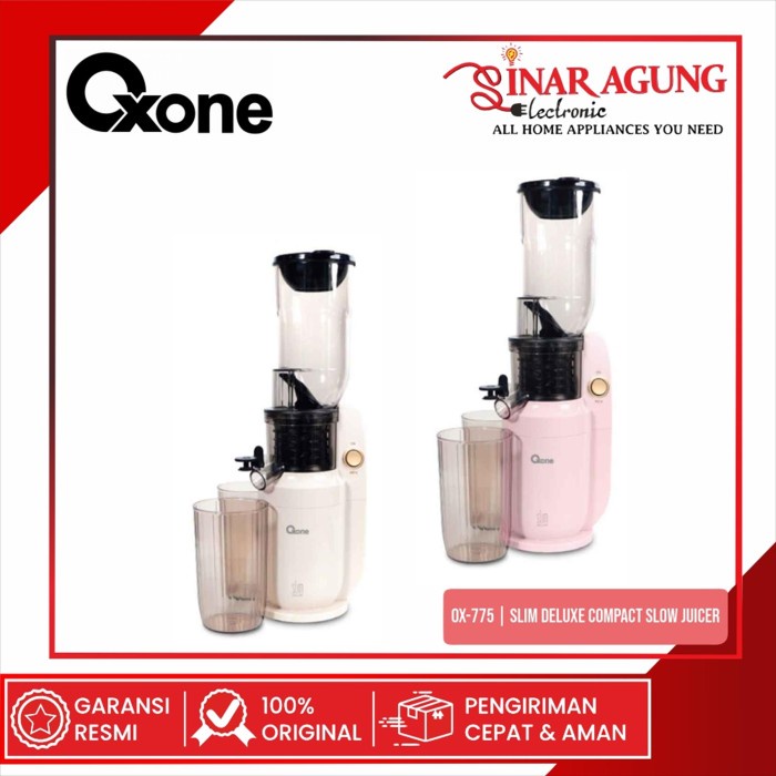 OXONE OX-775 / OX775 SLIM DELUXE COMPACT SLOW JUICER - 100% ORI