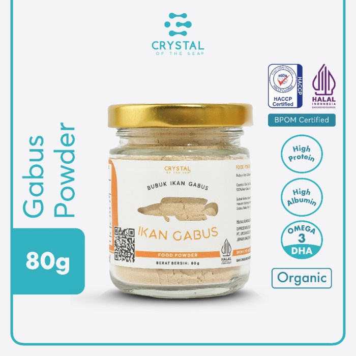 

Gabus Food Powder 80G/Bubuk Ikan Gabus / Kaldu Mpasi / Tinggi Albumin