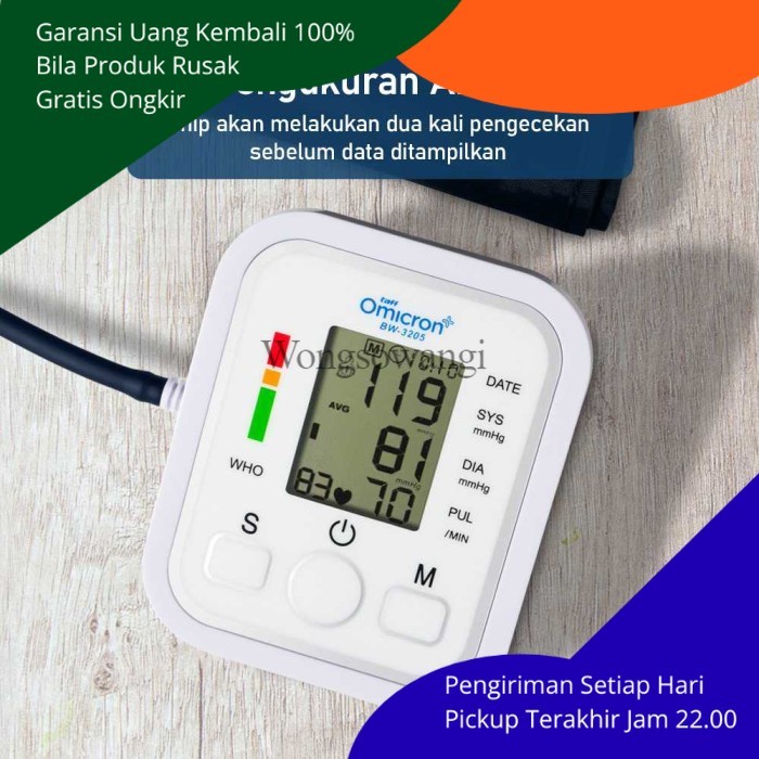 Omicron Zk- B869 Tensimeter Digital Alat Ukur Tekanan Darah Tinggi