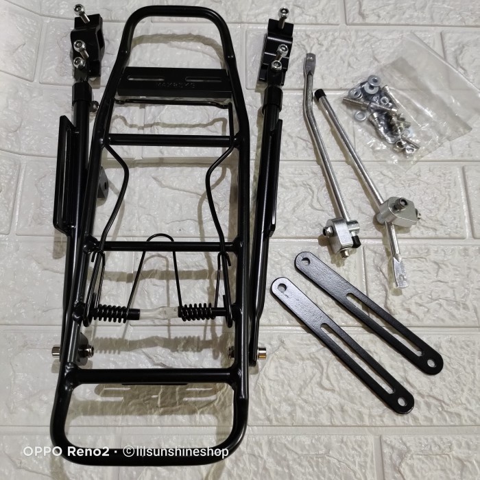 Bagasi Boncengan Belakang Sepeda Touring MTB Balap RB Alloy Adjustable