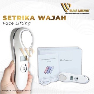 alat setrika wajah hot and cold -strika wajah anti aging - ultrasonic