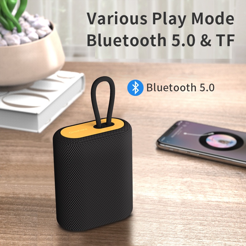 New Orashare Bs01 Speaker Bluetooth Portabel Nirkabel Tws Speaker Bluetooth Super Bass Bluetooth 5.0