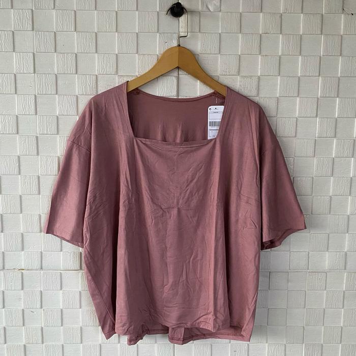 PROMO Atasan LD 140 / Kaos Jumbo Big Size / Atasan Kerah Kotak Jumbo / Kaos Oversize Wanita /Atasan