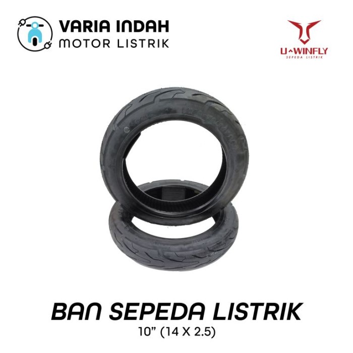 Ban Tubeless Ukuran 10" Inci Inch Sepeda Listrik U-Winfly