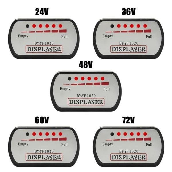 Indikator Baterai Sepeda Listrik 24V 36V 48V 60V 70V Universal