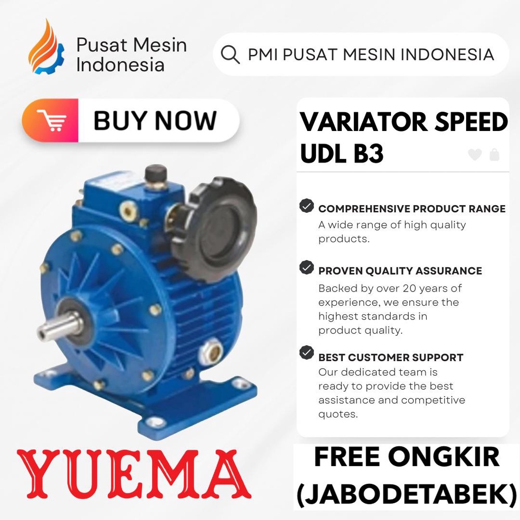 YUEMA UDL 0.37 KW B3 VARIATOR ADJUSTER/ VARIATOR BOX