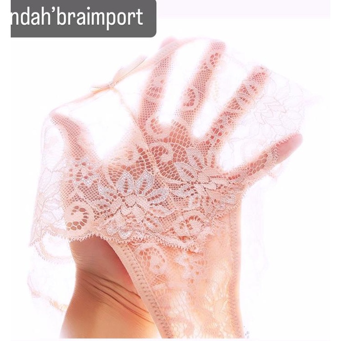 BERGARANSI 1 LUSIN Celana Renda Tipis Sexy Celana Dalam Wanita Fashion ukuran besar Pakaian Dalam