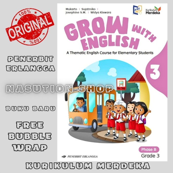 

SALE !!! BUKU GROW WITH ENGLISH KELAS 3 SD ERLANGGA KURIKULUM MERDEKA - INGGRIS READYY