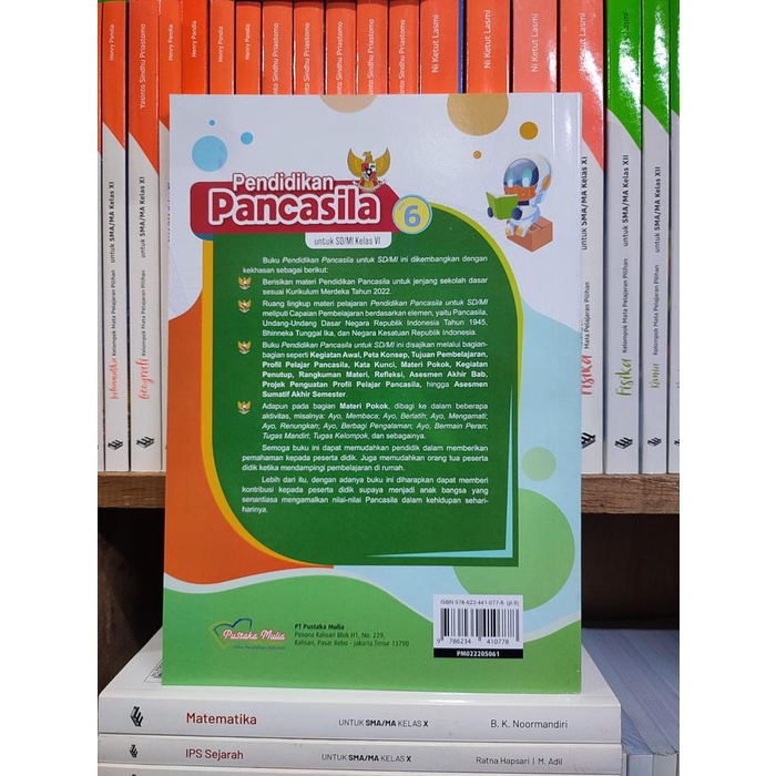 

SALE !!! BUKU PENDIDIKAN PANCASILA KELAS 6 SD KURIKULUM MERDEKA PUSTAKA MULIA READYY
