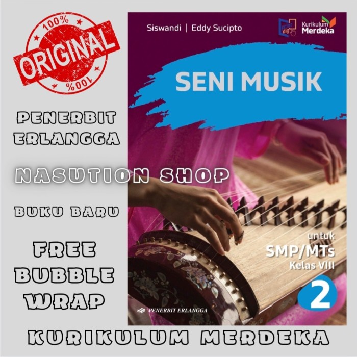 

SALE !!! BUKU SENI MUSIK KELAS 2 / 8 VIII SMP/MTS ERLANGGA KURIKULUM MERDEKA READYY
