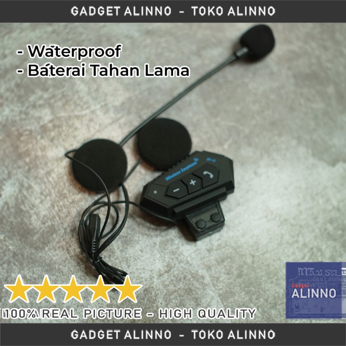 Intercom Bluetooth Helm BT12 Anti Air Intercom Wireless 5.0