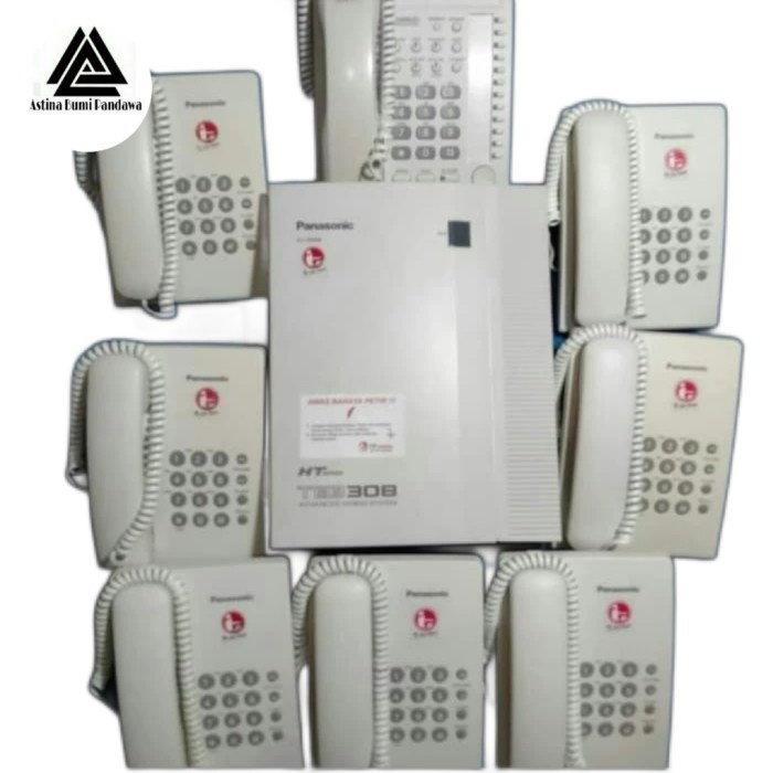 PABX panasonic 3 line 8 extension Paket lengkap