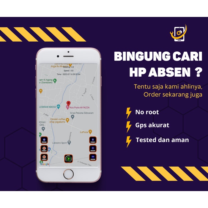 DISKON SUPER HP ABSEN KANTOR PNS HP ABSEN JARAK JAUH FAKE GPS AMAN TESTED HP OJOL PACKING AMAN