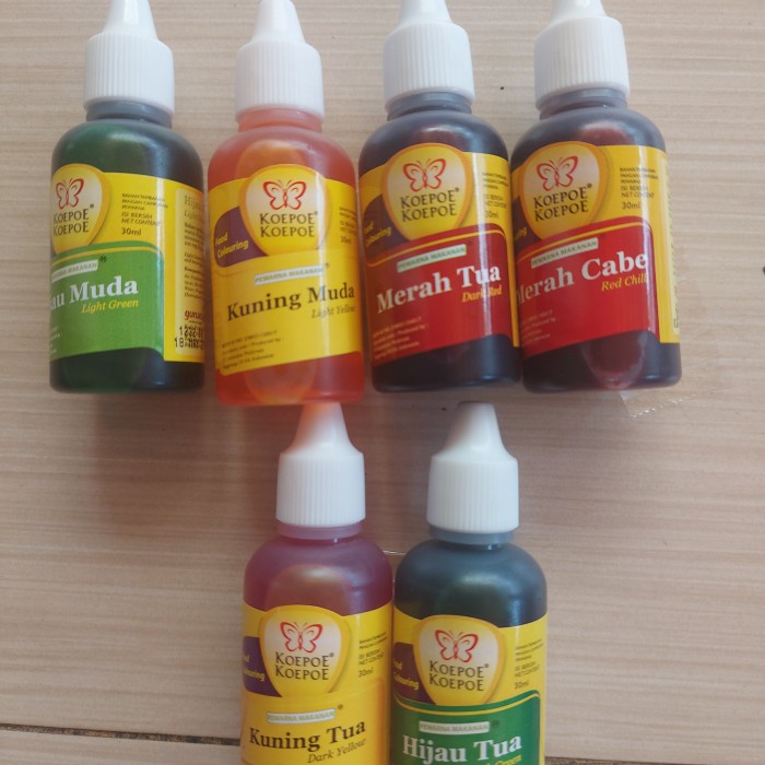 

Ready Stok" Pewarna Kuning Koepoe2 30 Ml