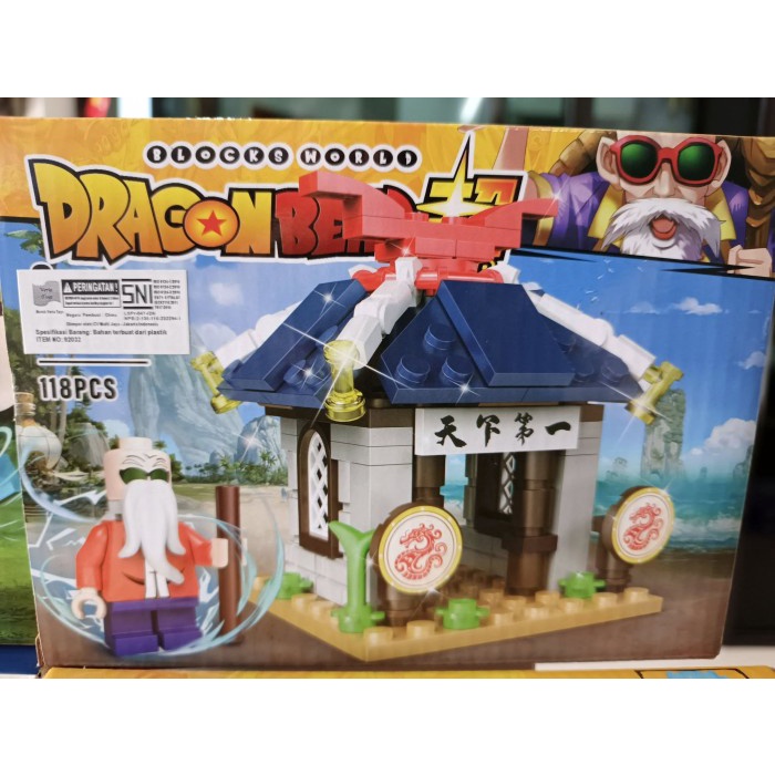 ready stok mainan brick edukasi figure dragon ball son goku - goha - masters yoshi - bejita - vegeta