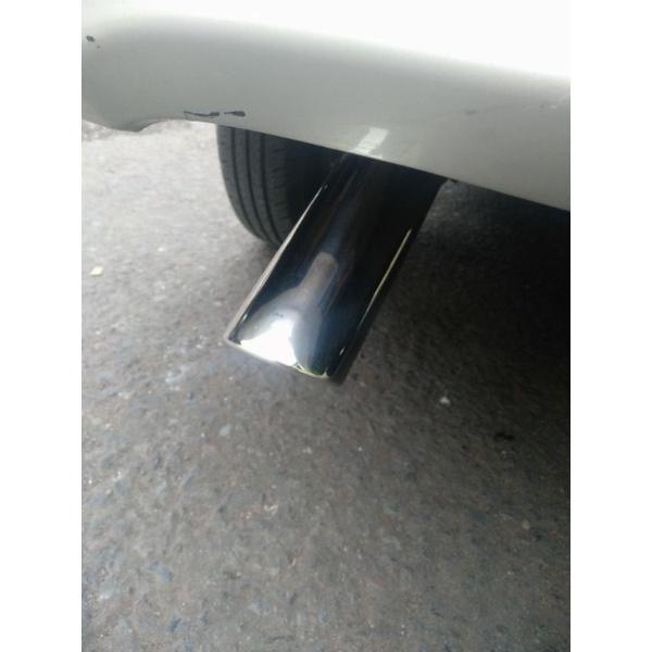 ready stok muffler buntut ujung knalpot mobil toyota avanza / xenia 2004 sampai 2022 model orisinil