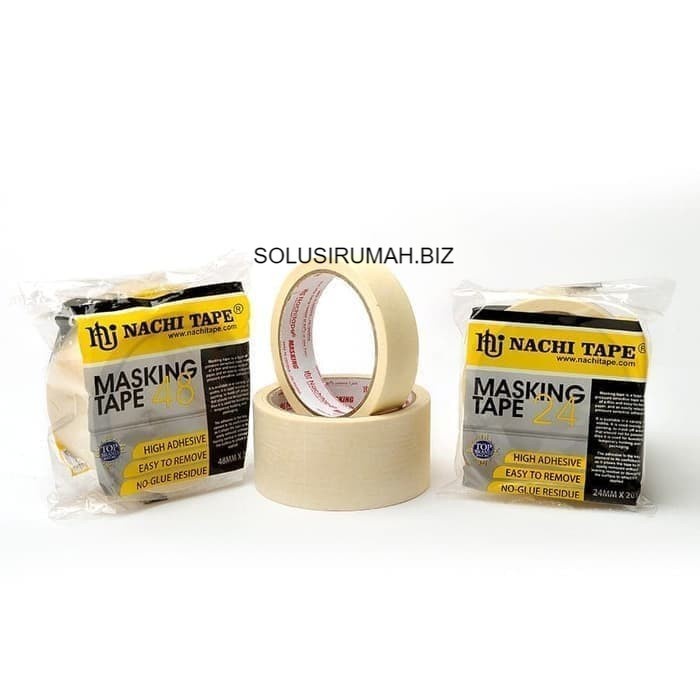 

*****] Masking Tape Isolasi Lakban Kertas Nachi 24mm x 20Y 24 mm 1 inch 1