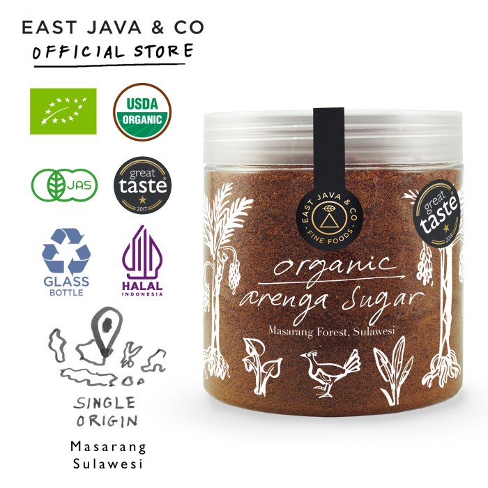 

East Java & Co Organic Arenga Sugar - 375G (Gula Aren Organik)