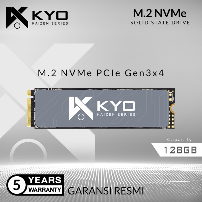 SSD M2 NVME / M.2 NVME/ M2NVME 128GB KAIZEN RESMI (GARANSI 5 TAHUN) TERLARIS/TERMURAH/TERPOPULER