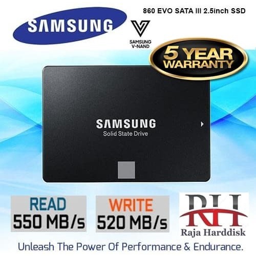 SSD Samsung 860 EVO 500GB - 860 EVO / 860EVO 500 GB - Garansi Resmi TERLARIS/TERMURAH/TERPOPULER
