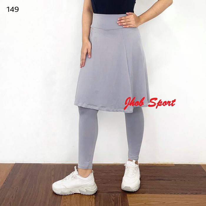 Legging Rok Panjang Muslimah Wanita/Legging Rok Olahraga Muslimah/Bawahan Olahraga Wanita/Legging