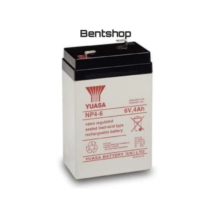 Aki Accu Lead Acid Battery Panasonic 6V 4.5Ah Original