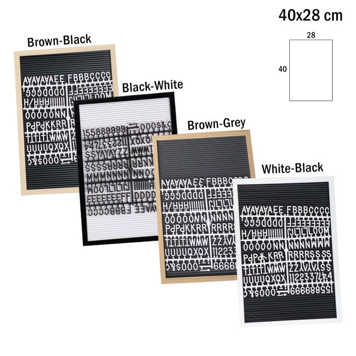 

FELT LETTER BOARD 40X28 CM (INCLUDE HURUF) PAPAN HURUF ANGKA FRAME TERLARIS/TERMURAH/TERPOPULER