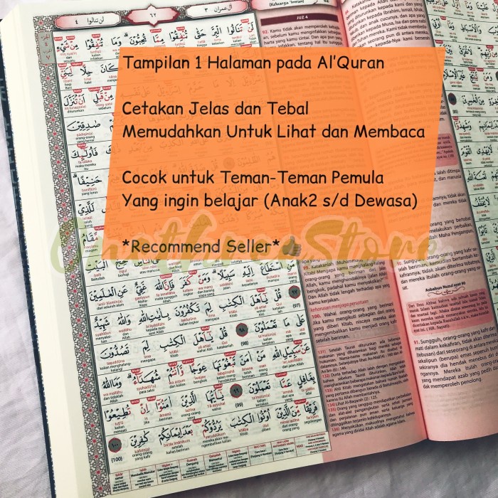 ALQURAN JUMBO A3 LATIN PERKATA AL QURAN TERJEMAH LENGKAP