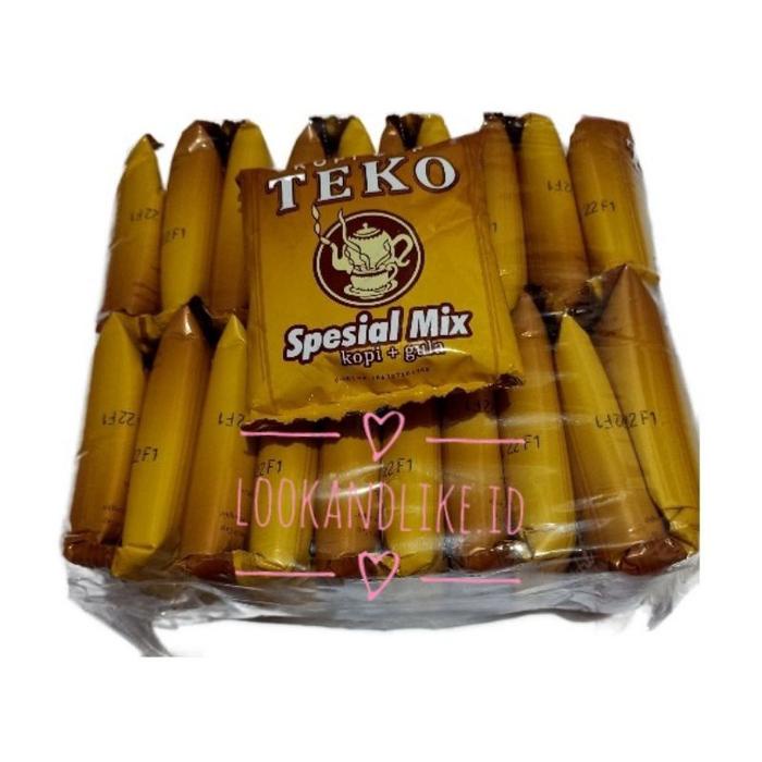 

Kopi Gula Cap Teko Spesial Mix GULA Isi 20 Sachet x 25 Gram Kopi Legedaris Bogor Halal dan Enak