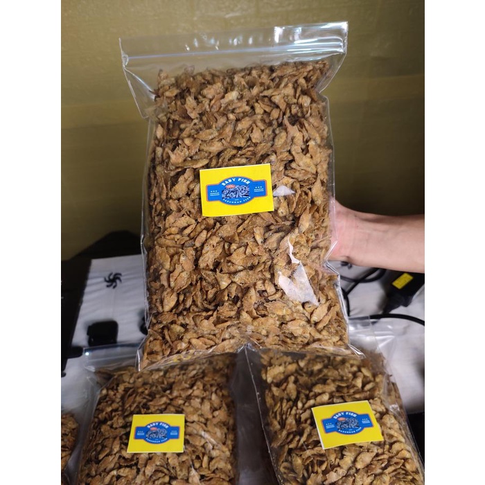 

Baby fish crispy 500 gram Ikan petek /pepetek Renyah Camilan Food Kering Snack