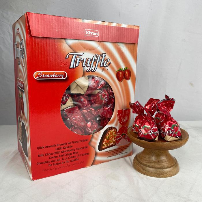 

Coklat Elvan Truffle Rasa Stroberi Oleh2 Haji dan Umroh 500 gram Chocolate Food Snack