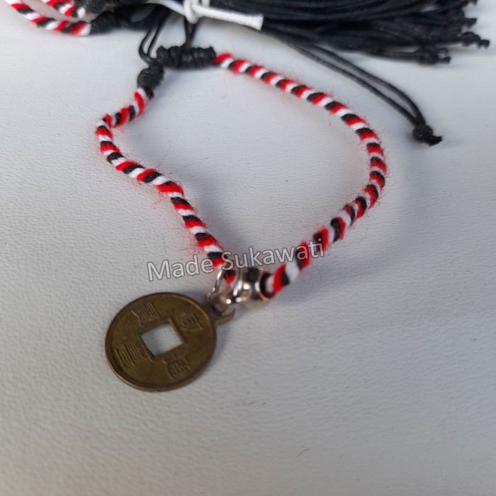 +++++] Gelang Koin tali lilit tridatu uang pis bolong necklaces