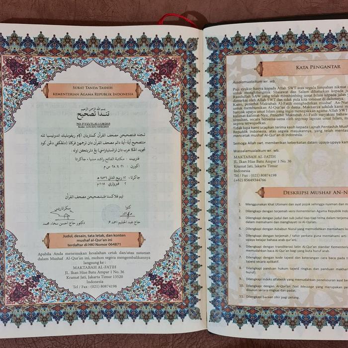 

Produk Viral Al Quran An-Nur Terjemah Tajwid Latin Per Kata A4 Original Gratis Kalam Alquran Cod