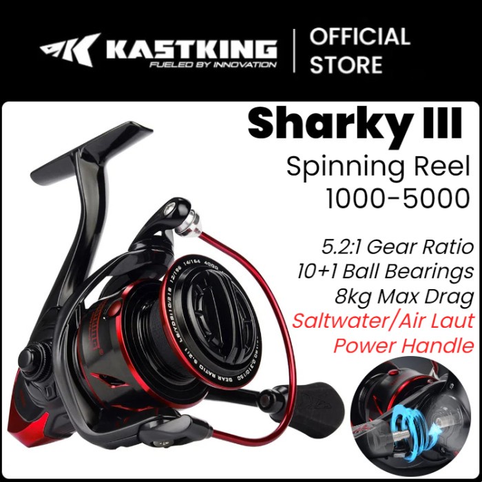 Sougayilang Fishing - Kastking Sharky Iii 1000-5000 Reel Pancing,Power Handle,Rasio 5.2:1
