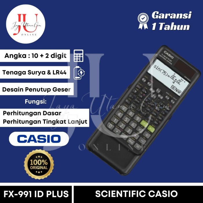 

Calculator Casio FX 991 ID Plus Original TERLARIS/TERMURAH/TERPOPULER