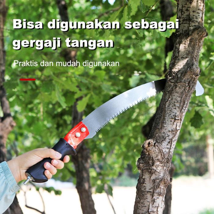 6 Meter Alat Petik Buah Tongkat Pemetik Buah Teleskopik Tiang Teleskopic Jaring Celup Pemetik Buah