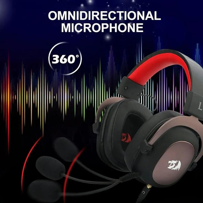 Redragon Zeus 2 H510-1 I H510W - USB AUX Gang Headset 7.1 Surround