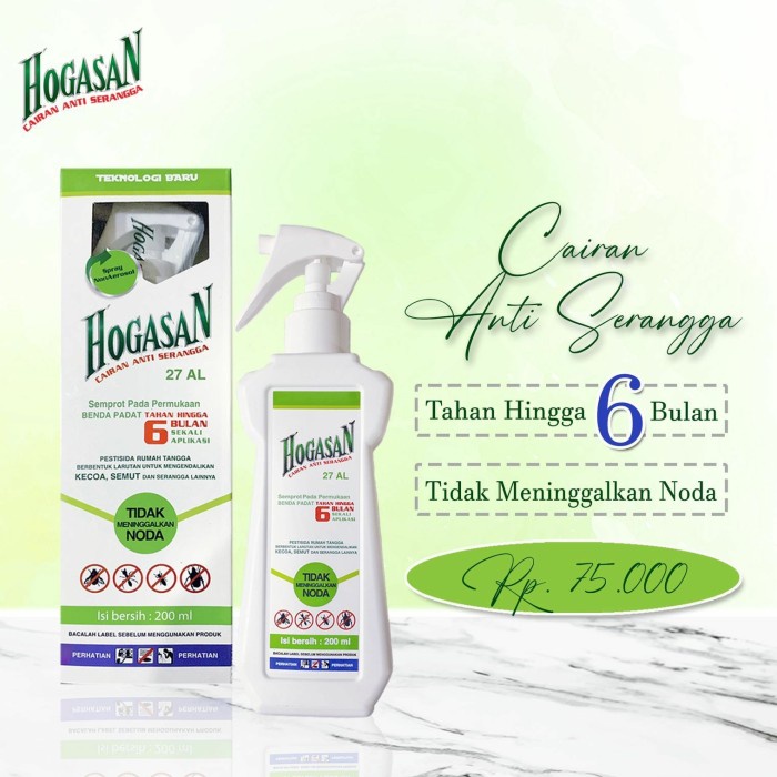 HOGASAN 200ml Spray Anti Serangga Rayap Kecoa Kutu Semut Insektisida