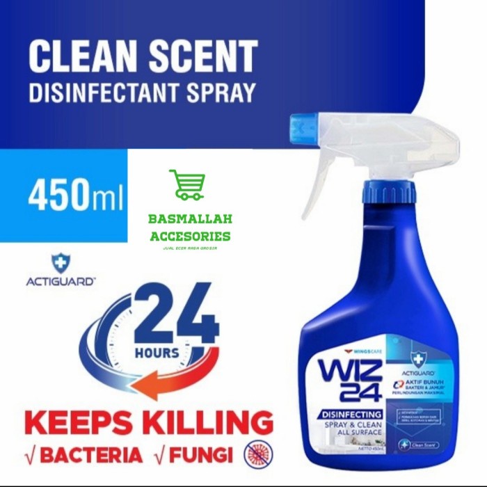 wiz24 450ml disinfectant
