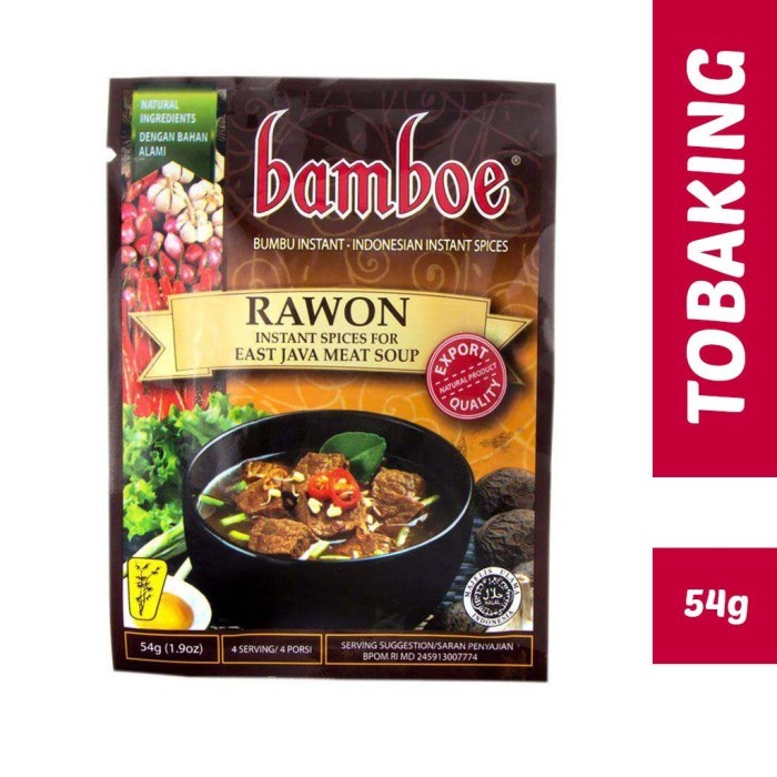 

BERMUTU Bamboe rawon bumbu instan