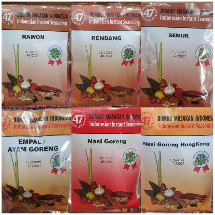 

TERMURAH BUMBU MASAK INSTANT 47 MALANG (RAWON,SOTO,SEMUR,KRENGSENGAN,LODEH DLL)