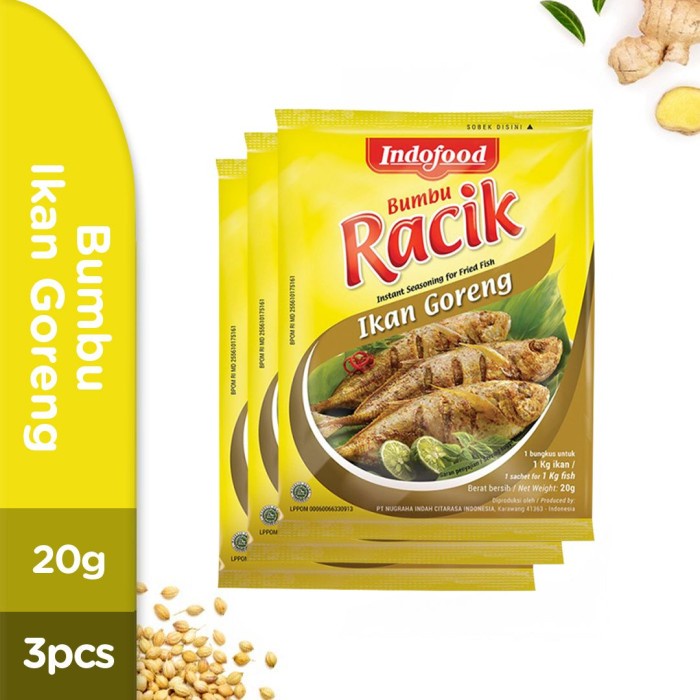

NEW Bumbu RACIK Ikan Goreng 20g - 3pcs